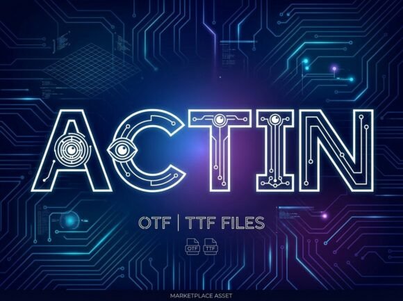 Actin: The Premium Decorative Typeface for High-Impact Campaigns