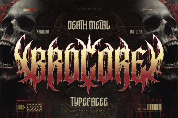 Brocore: A Brutal Blackletter Typeface for Extreme Branding