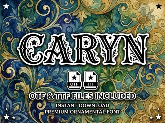 Caryn: The Decorative Typeface That Brings Handmade Brands to Life