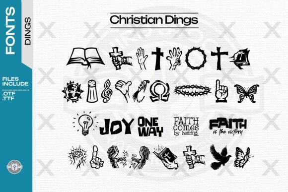 Christian Dings: The Perfect Dingbat Typeface for Campaign Design