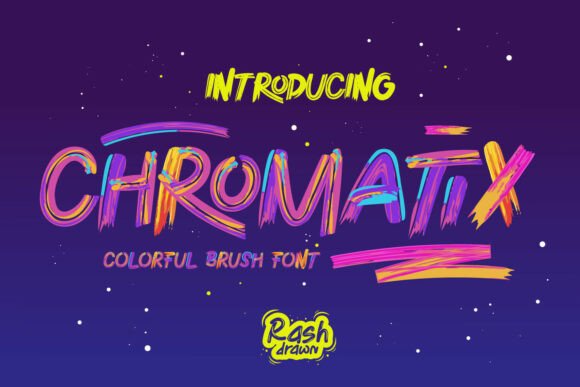 Chromatix: A Vibrant Brush Typeface for Bold Brand Identity