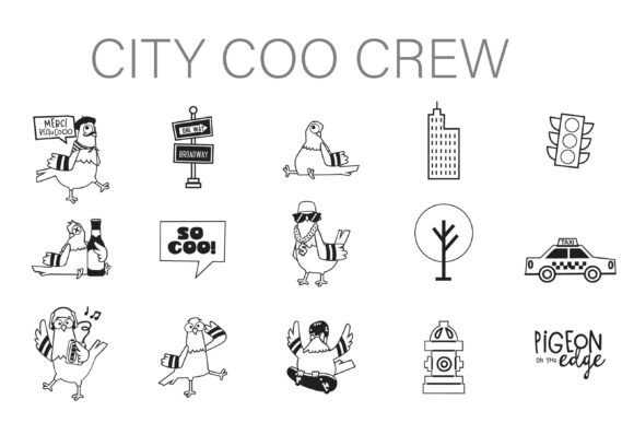 City Coo Crew Dingbats: The Perfect Typeface for Small Business Branding