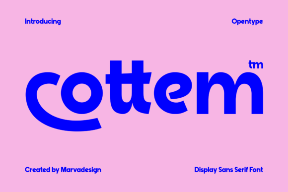 Cottem: The Bold Sans Serif Typeface for Polished Brand Identity