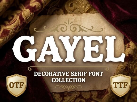 Gayel: The Perfect Decorative Typeface for Handmade Creators