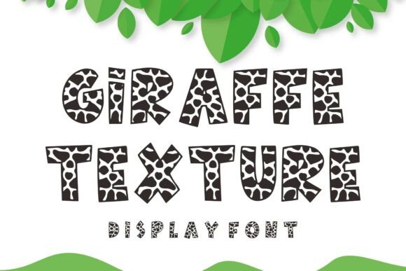 Giraffe Texture: The Wild Typeface for Bold Brand Identity