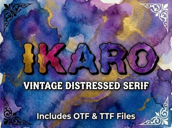 Ikaro Font Review: A Bold Display Typeface for Standout Branding