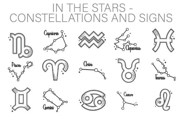 In the Stars Constellations Dingbats: A Modern Typeface for Editorial Design