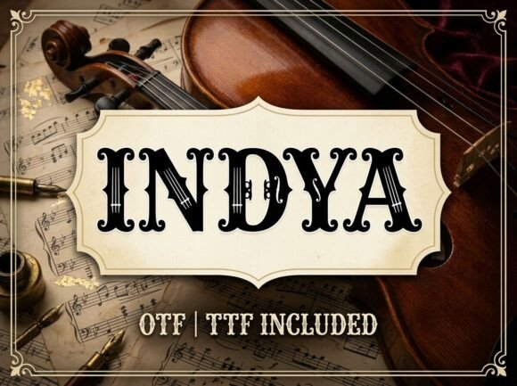 Indya: A Premium Display Typeface for High-Impact Campaigns