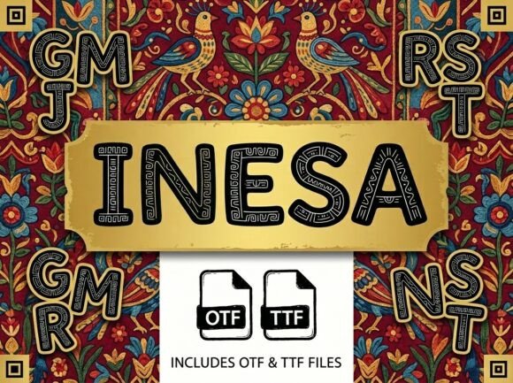 Inesa: A Premium Display Font for Editorial Design