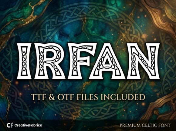 Irfan: The Premium Display Font for Bold Brand Identity Projects