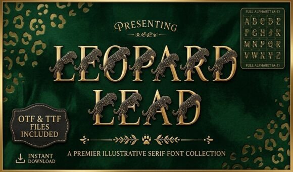 Leopard Leap: A Premium Decorative Typeface for Bold Brand Identity