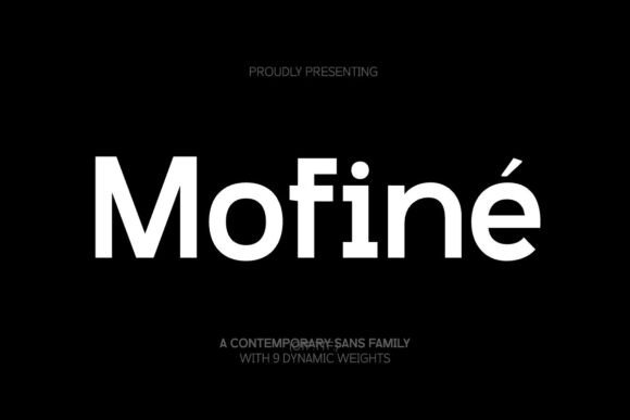 Mofiné: The Sans Serif Typeface for Calm Editorial Design