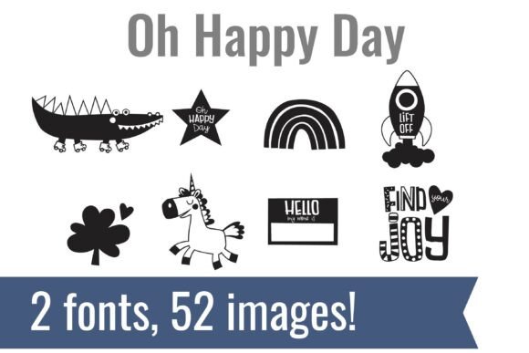Oh Happy Days Dingbats: The Whimsical Typeface for Joyful Crafts
