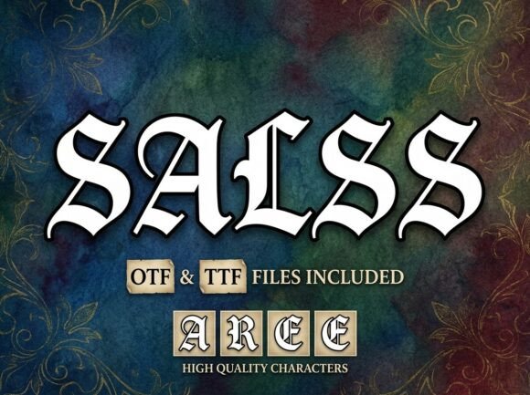 Salss Font Review: A Gothic Typeface for Bold Branding