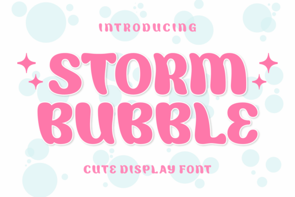 Storm Bubble: A Fresh Display Typeface for Editorial Design